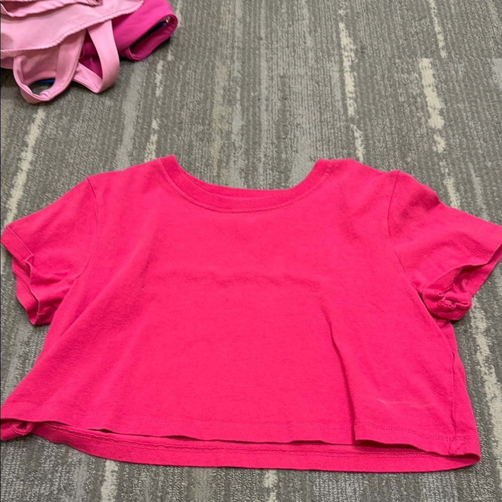 BDG Pink Short Sleeve Tee Vibrant Athletic Style